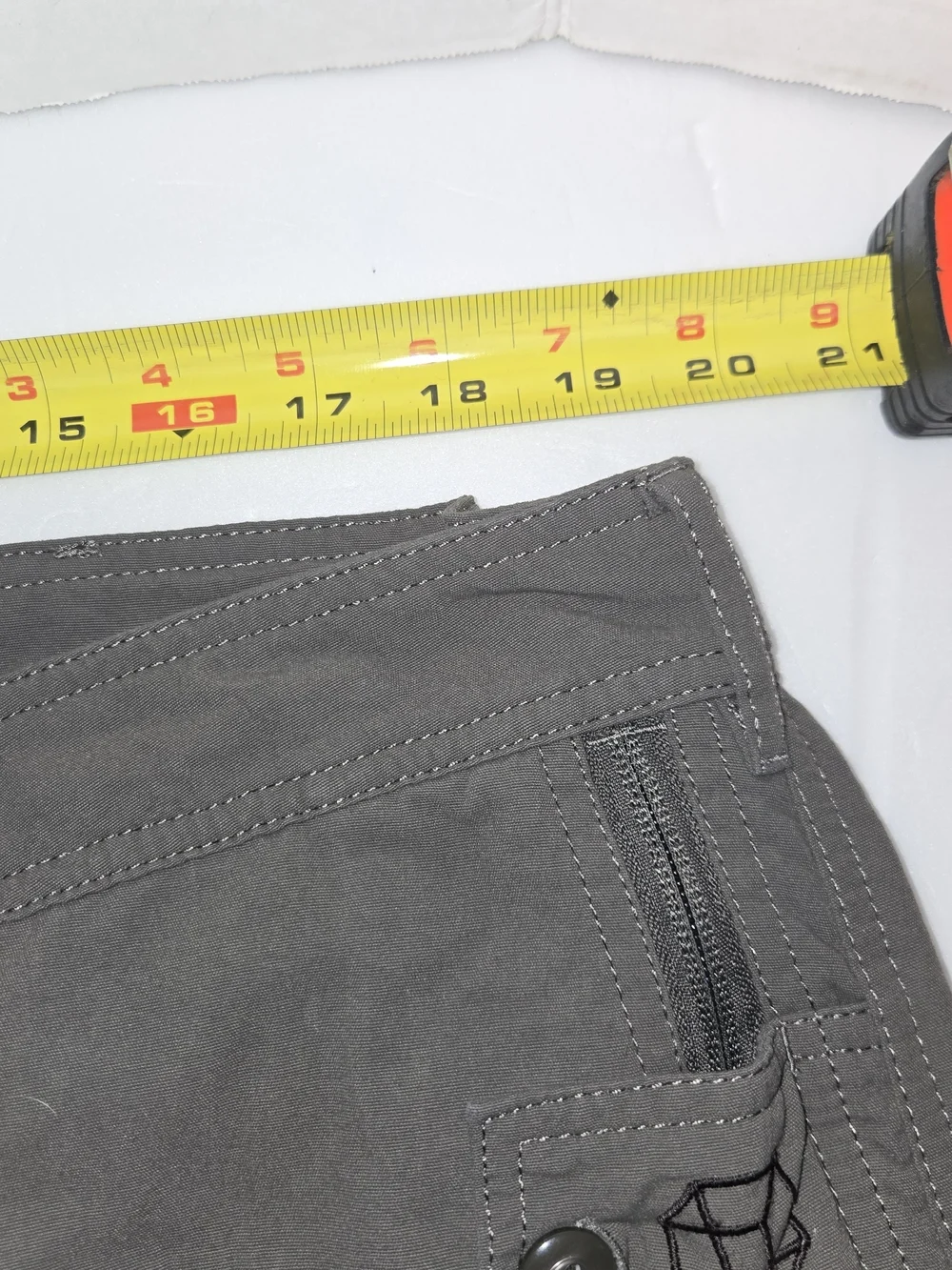Clothing Arts Gray Utility Cargo Mens Shorts Size 40
